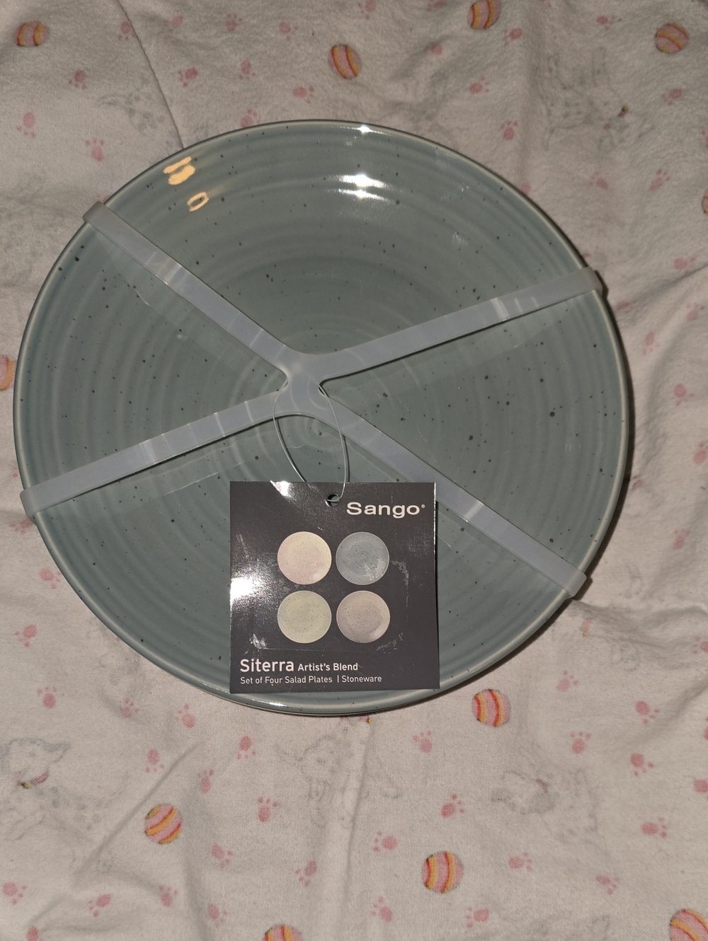 Sango Siterra Stoneware Salad Plate Set Of Four 8-3/8"